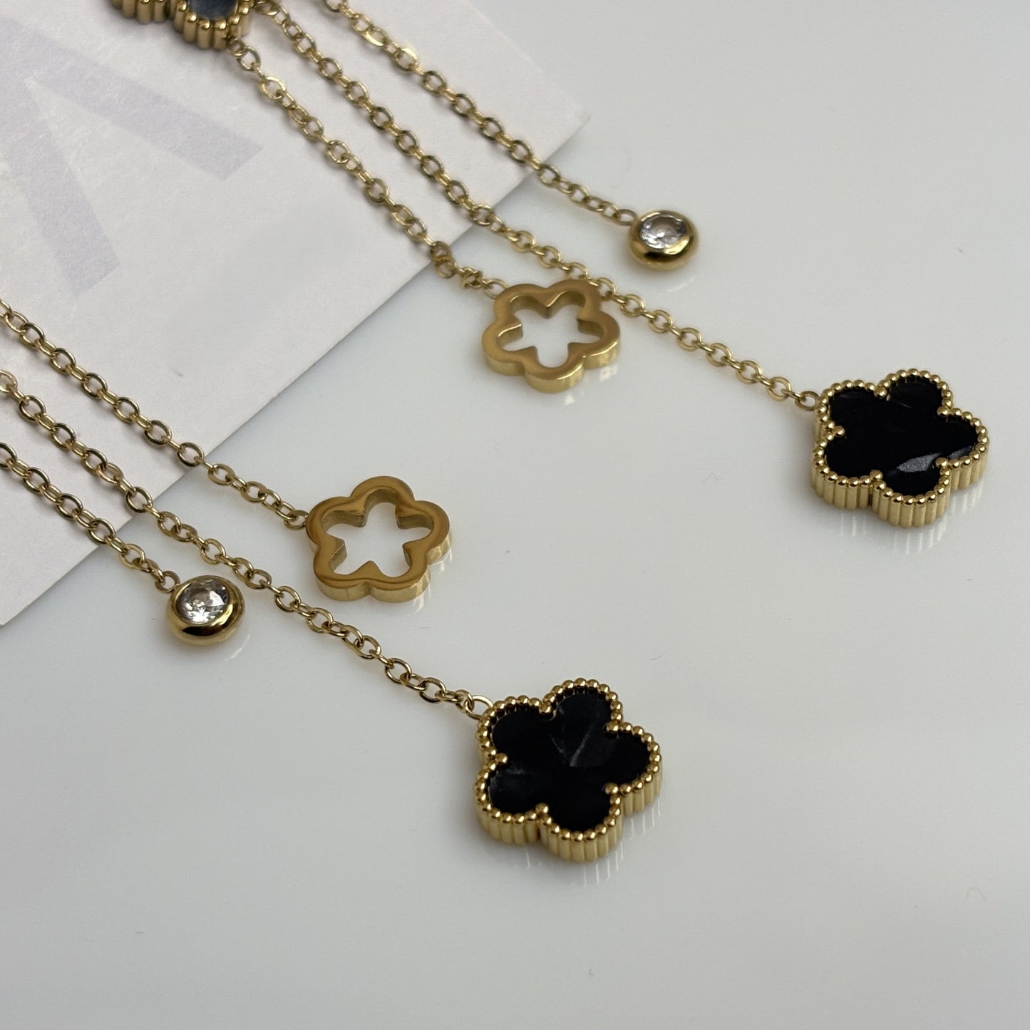 Midnight Blossom Dangles