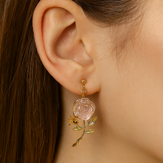 Blooming Rose Earrings