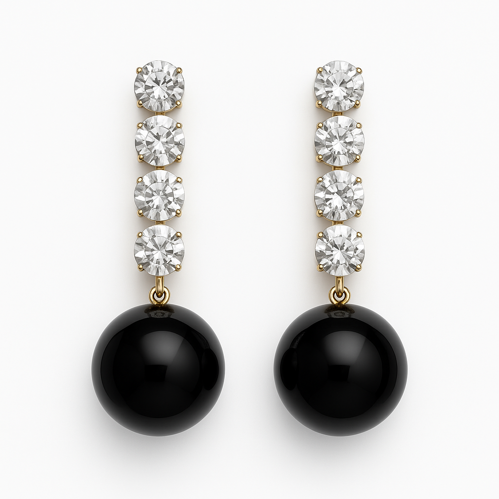 Midnight Spark Drop Earrings