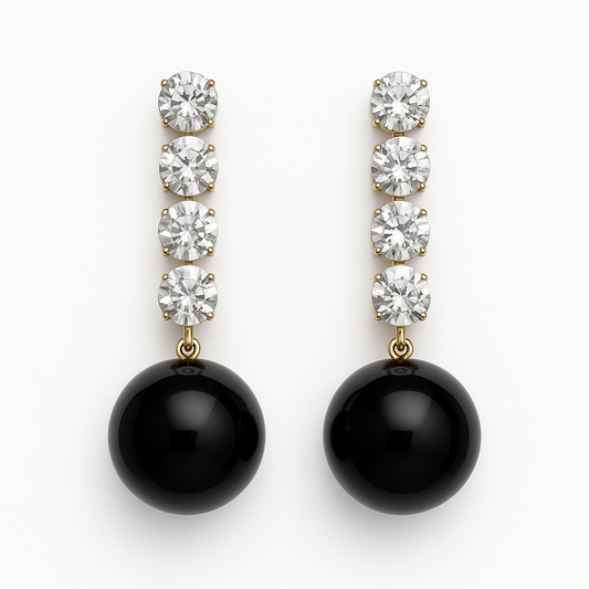 Midnight Spark Drop Earrings