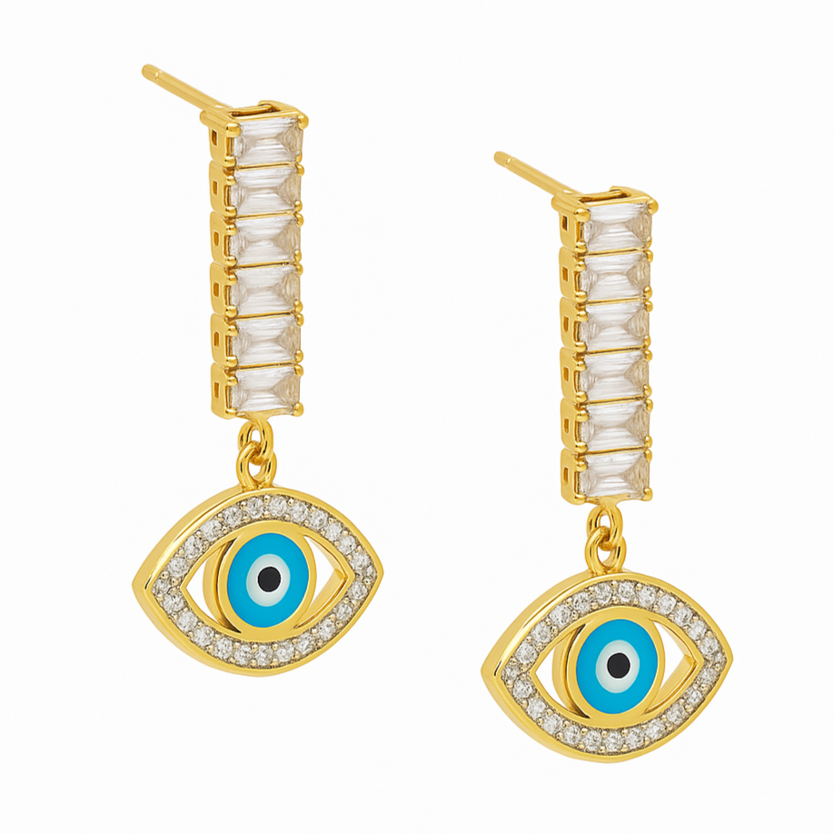 Mystic Evil Eye Dangle Earrings