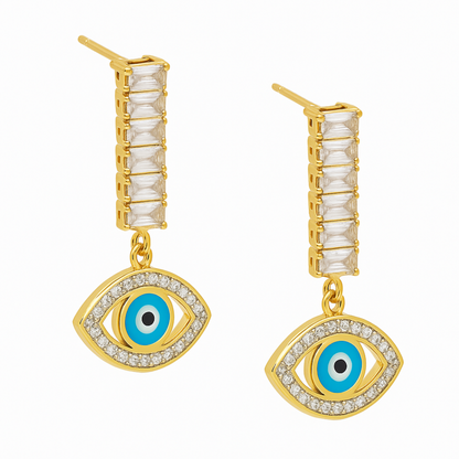 Mystic Evil Eye Dangle Earrings