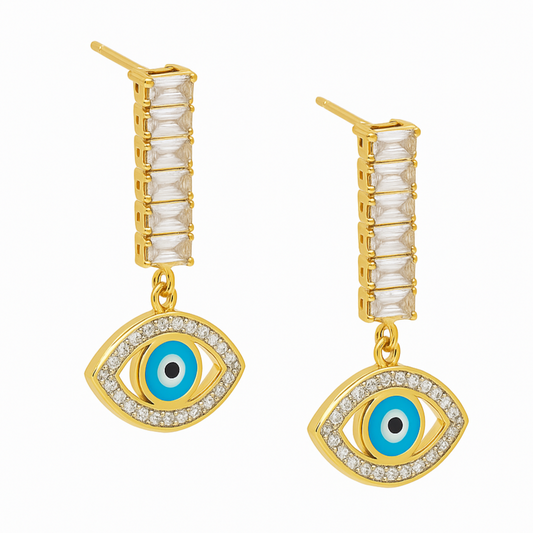 Mystic Evil Eye Dangle Earrings