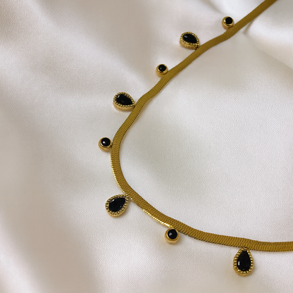 Golden Teardrop Elegance