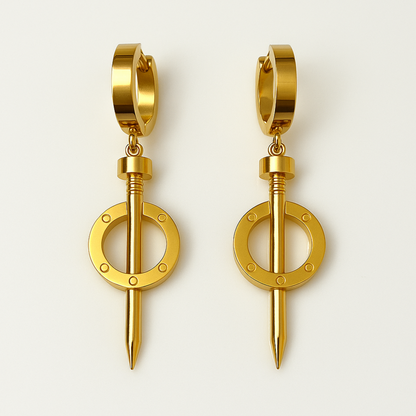 Golden Aura Drop Earrings