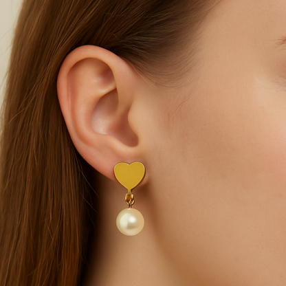 Pearl Heart Drop