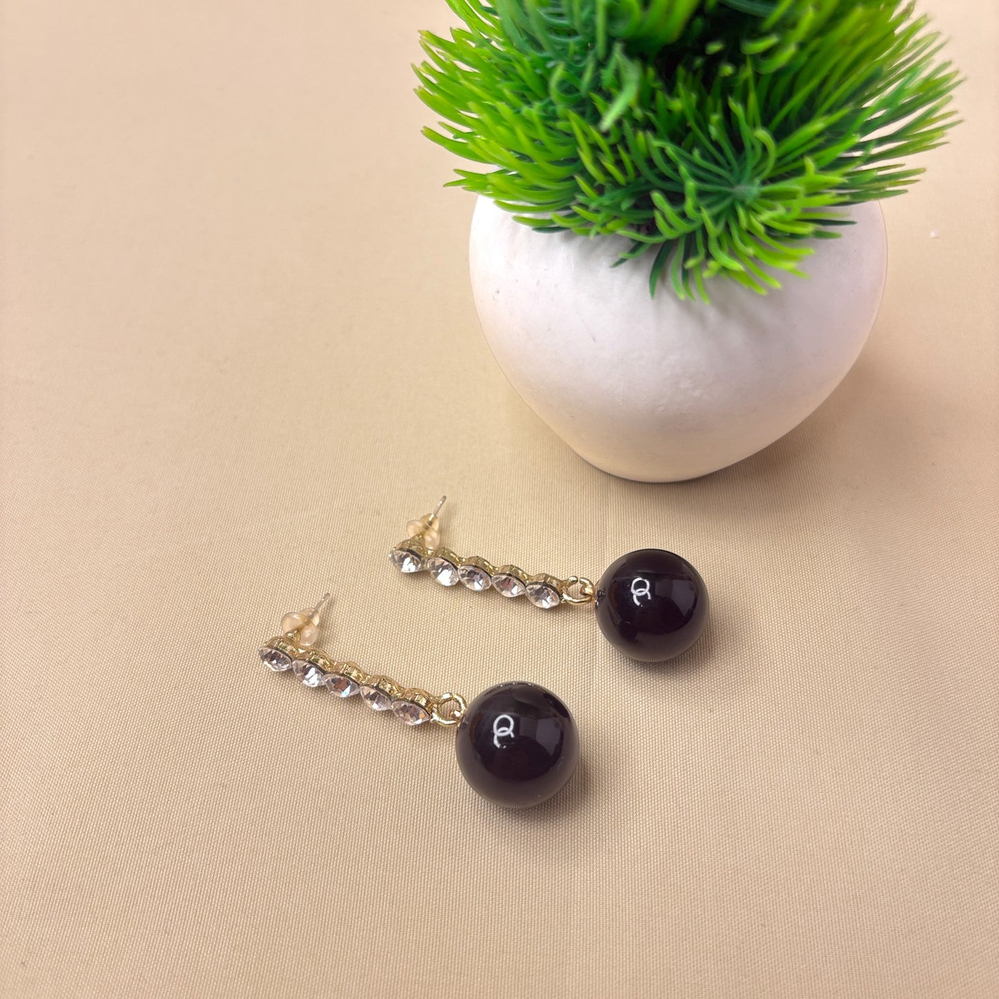 Midnight Spark Drop Earrings