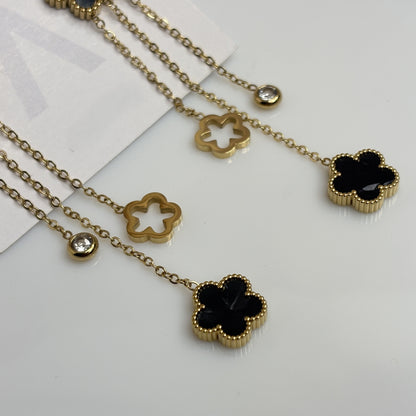 Midnight Blossom Dangles