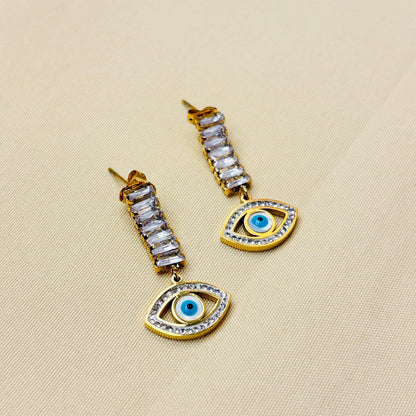 Mystic Evil Eye Dangle Earrings