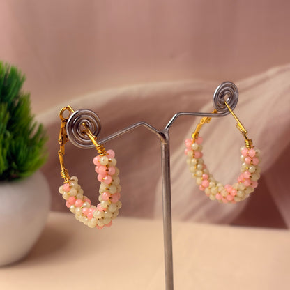 Pastel Bead Hoops