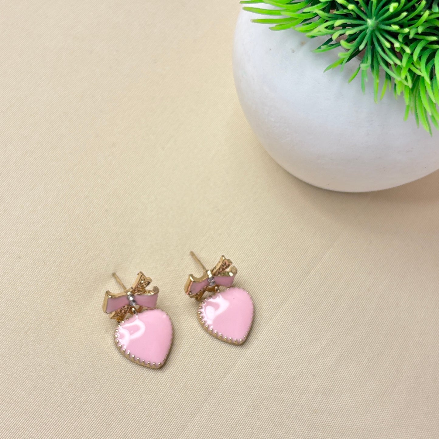 Sweetheart Bow Studs