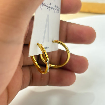 Golden Whisper Hoops