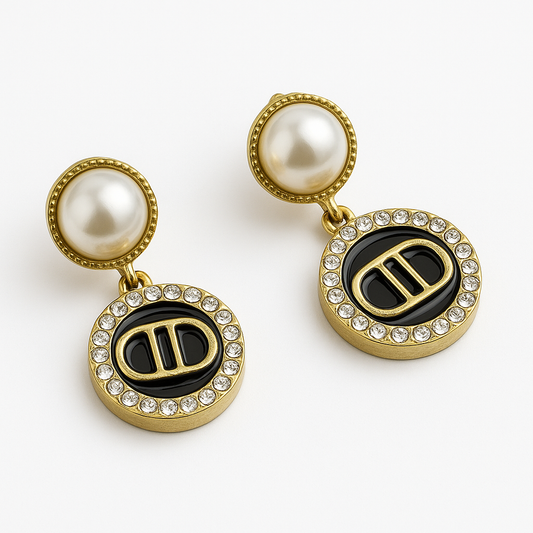 Pearl Noir Dangle