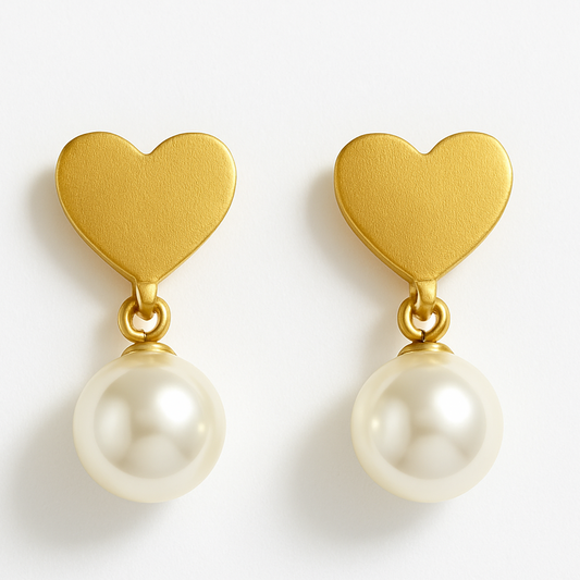 Pearl Heart Drop