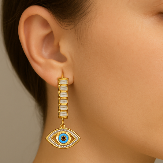 Mystic Evil Eye Dangle Earrings